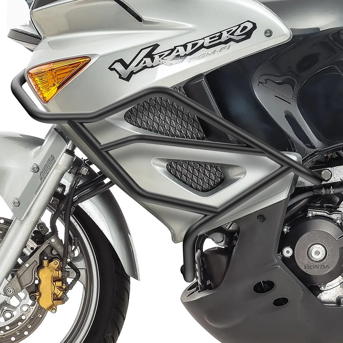 Crash bar pentru Honda Varadero XL 1000 V 03-11, Partea de sus, Negru Protectie motor