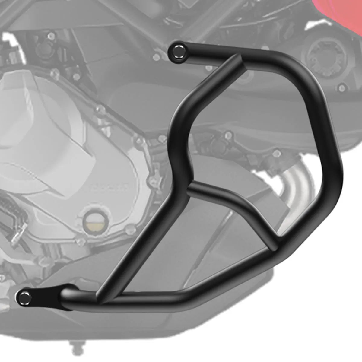 Crash bar pentru Ducati Multistrada V2 / S 22-24, Negru, Protecție motor