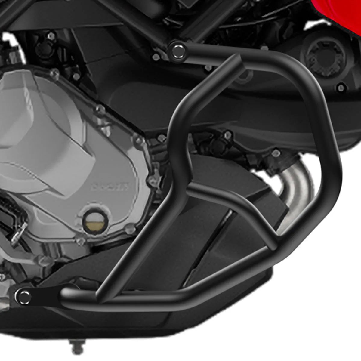 Crash bar pentru Ducati Multistrada V2 / S 22-24, Negru, Protecție motor
