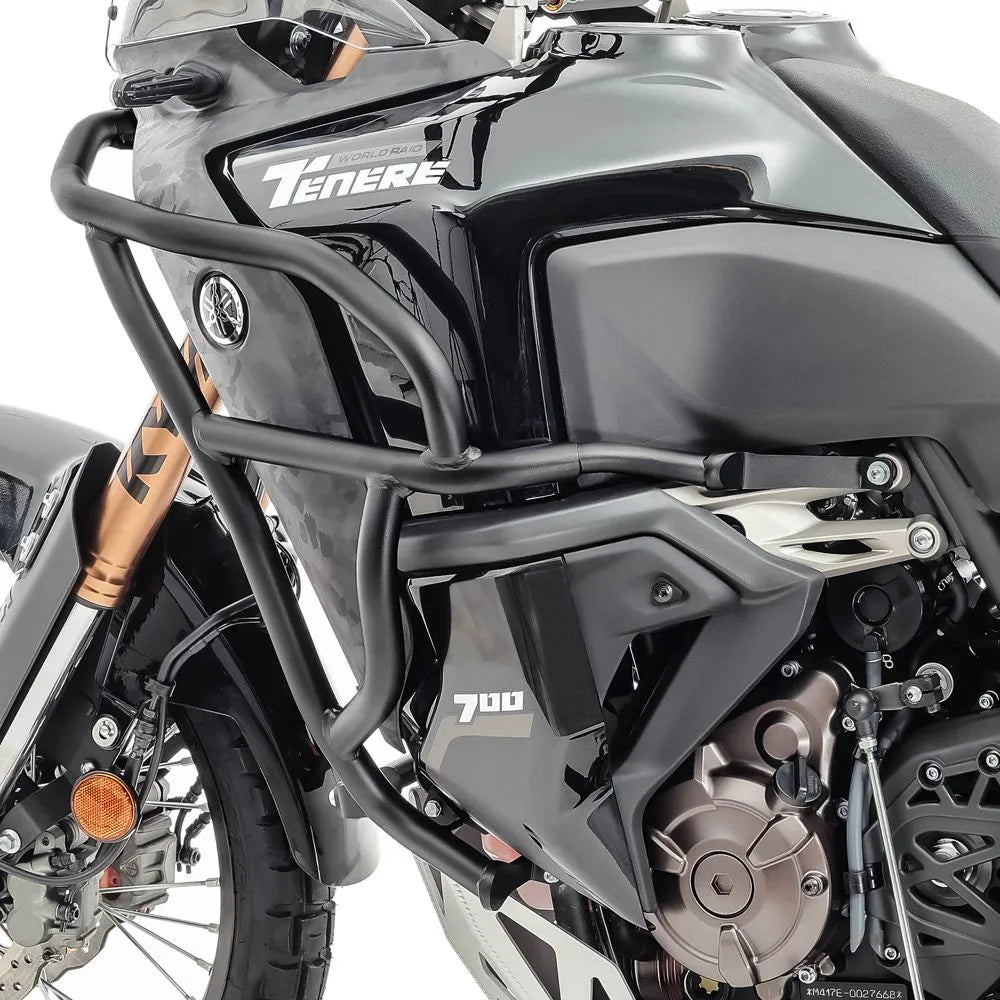 Crash bar pentru Yamaha Tenere 700 World Raid 22-23, Partea de sus, Negru Protectie motor