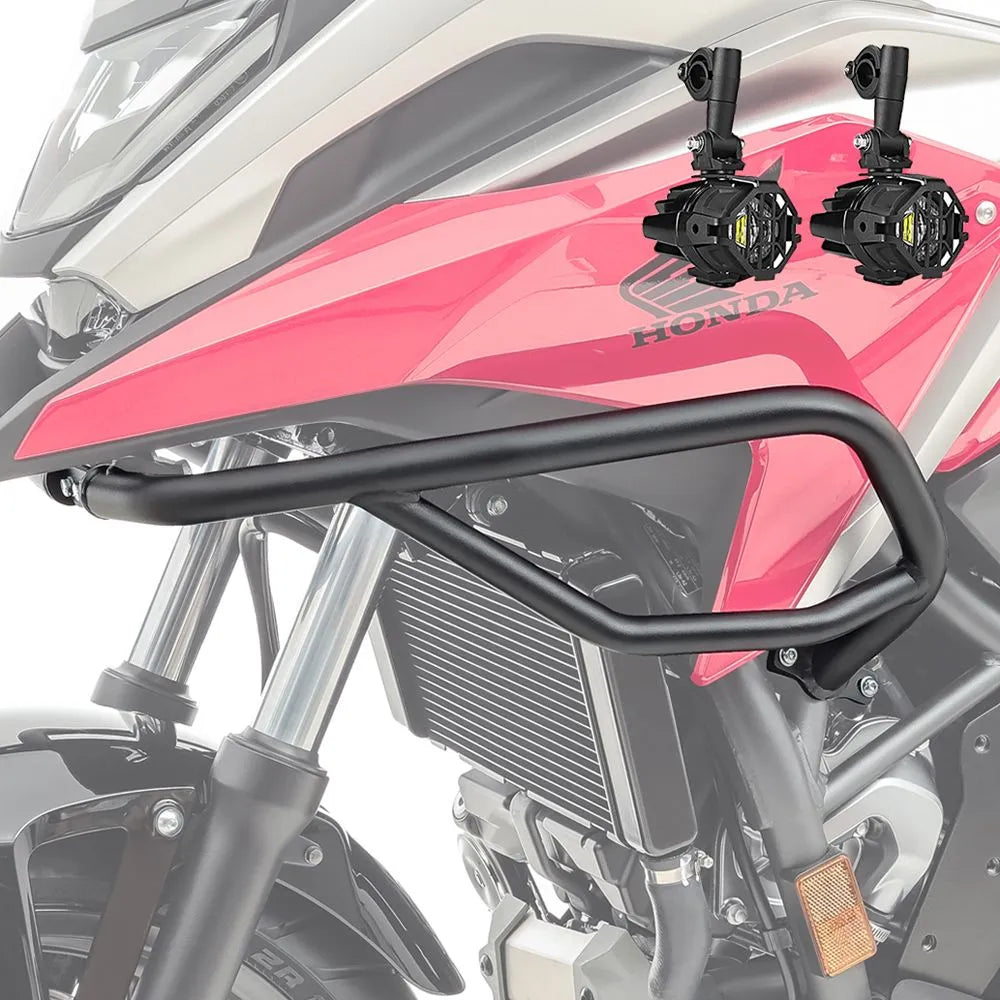 Set protectie motor + proiectoare pentru crashbar set pentru Honda NC 750 X 21-24, Negru