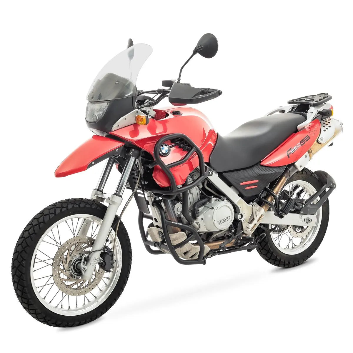 Crash bar pentru BMW F 650 GS 00-07, Negru, Protecție rezervor