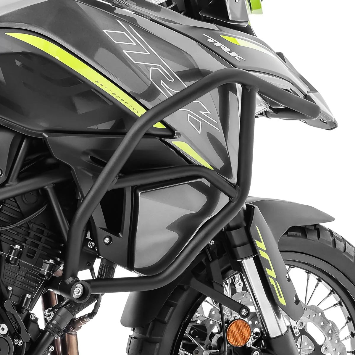 Crash bar pentru Benelli TRK 702 / X 23-24, Negru, Protecție superioara