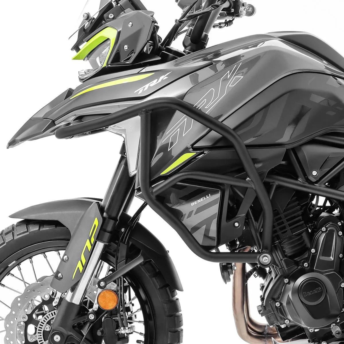 Crash bar pentru Benelli TRK 702 / X 23-24, Negru, Protecție superioara