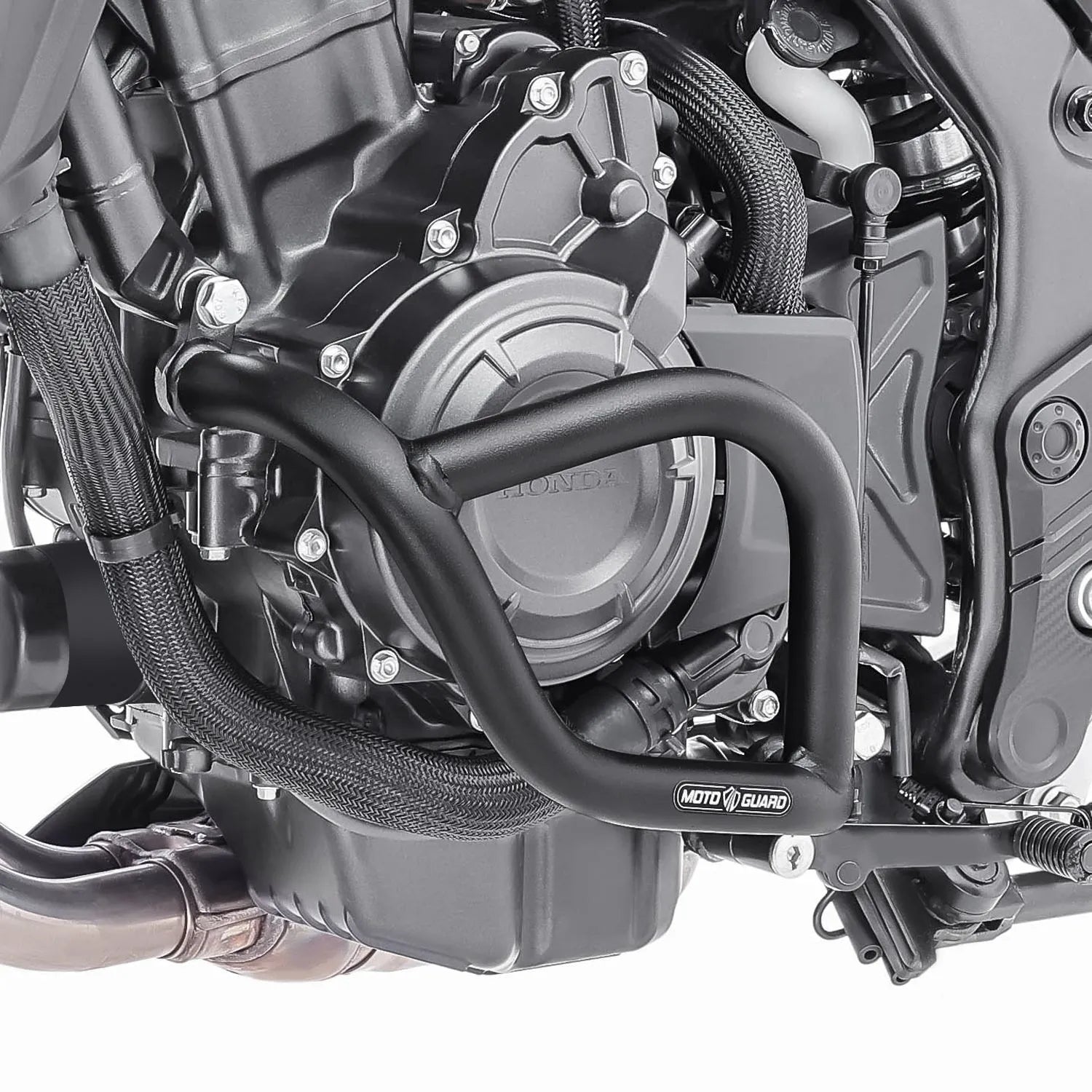 Crash bar pentru Honda NX 500 2024, Negru, Protecție inferioara