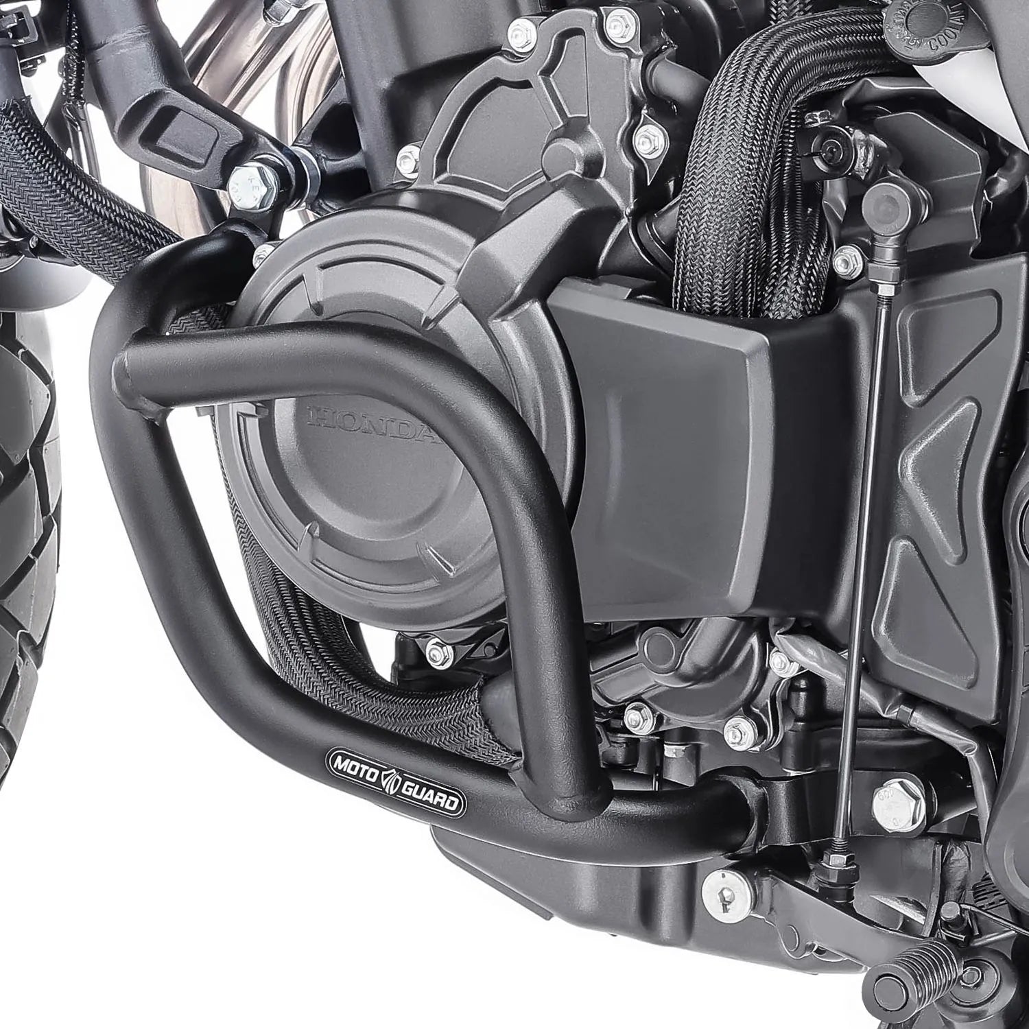 Crash bar pentru Honda NX 500 2024, Negru, Protecție inferioara