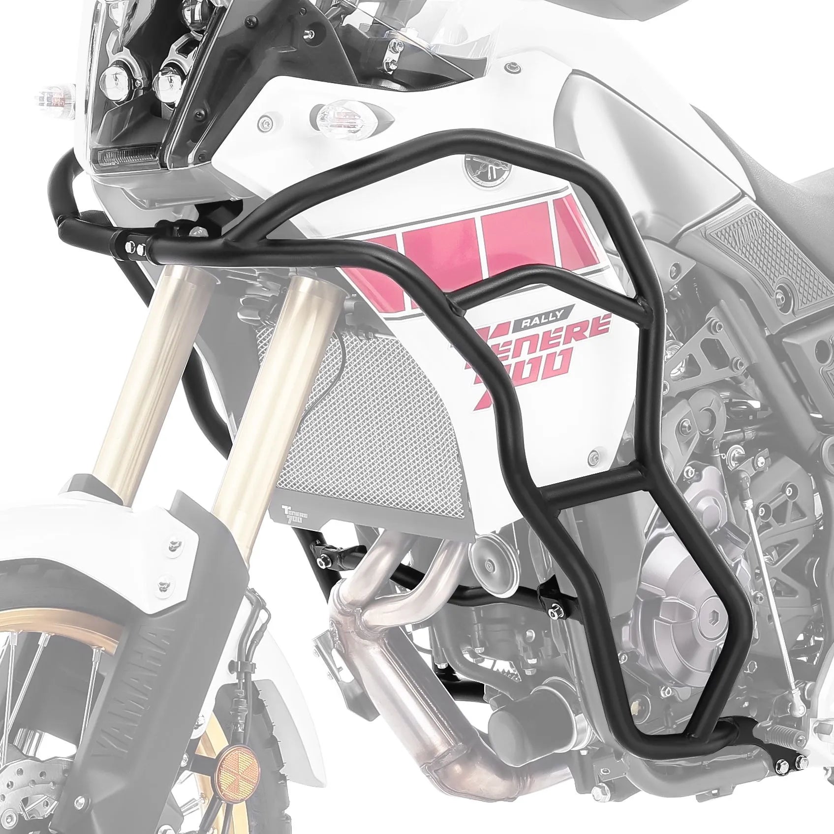 Crash bar pentru Yamaha Tenere 700 19-24, Negru, Protecție motor