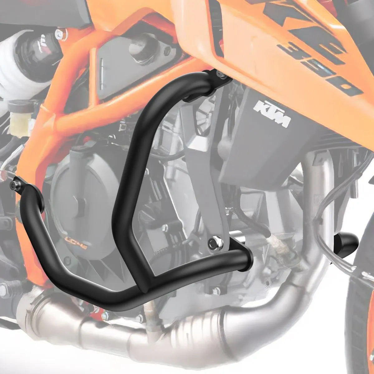 Crash bar pentru KTM 125 Duke 2024, Negru, Protecție motor