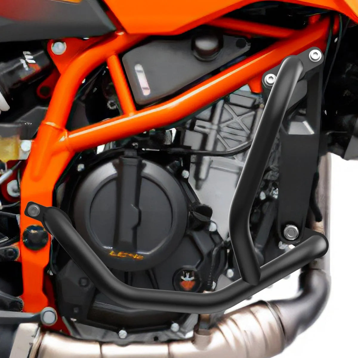 Crash bar pentru KTM 125 Duke 2024, Negru, Protecție motor