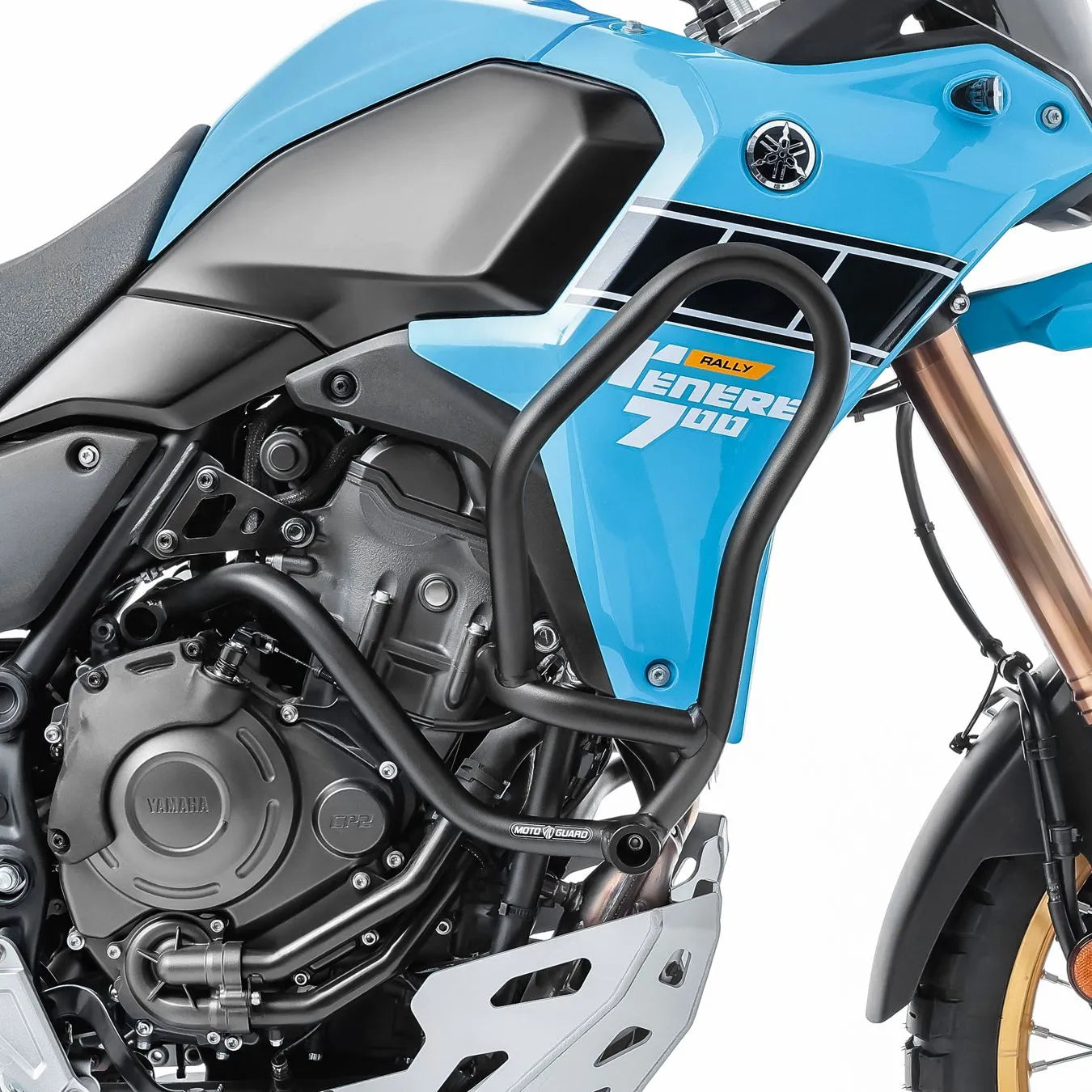 Crash bar pentru Yamaha Tenere 700 / Rally 2025, Negru, Protecție motor
