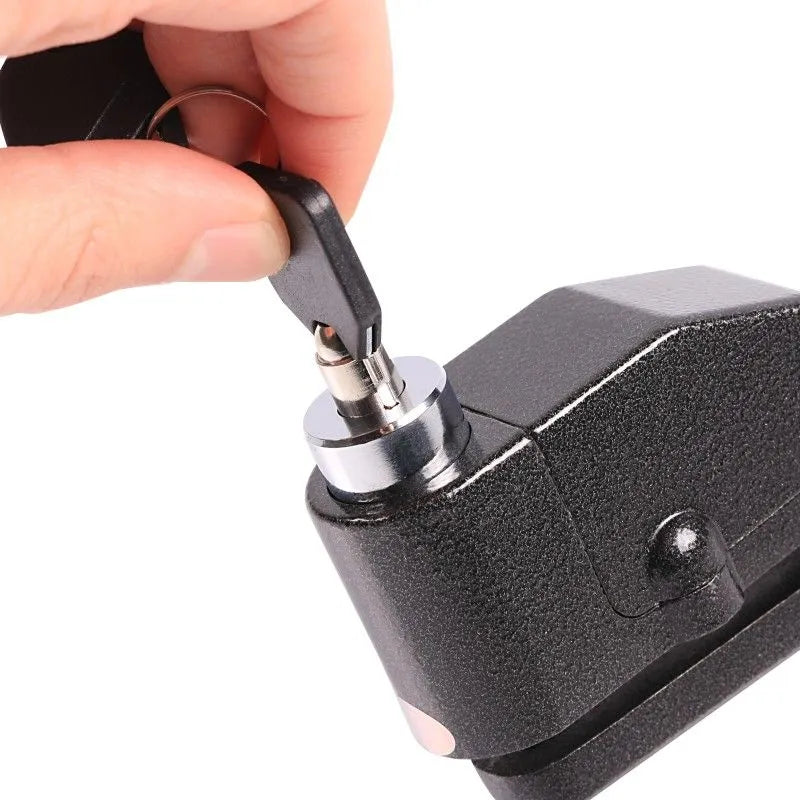 Lacat Antifurt Pentru Motociclete, Blocare Disc Frana Cu Alarma 120db, Impermeabil