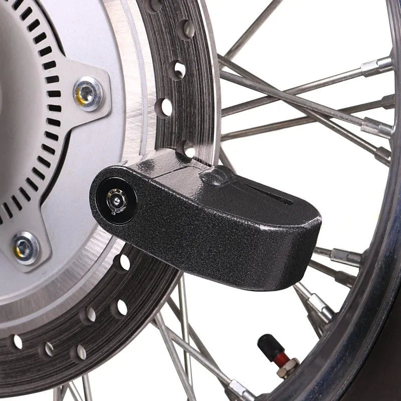 Lacat Antifurt Pentru Motociclete, Blocare Disc Frana Cu Alarma 120db, Impermeabil