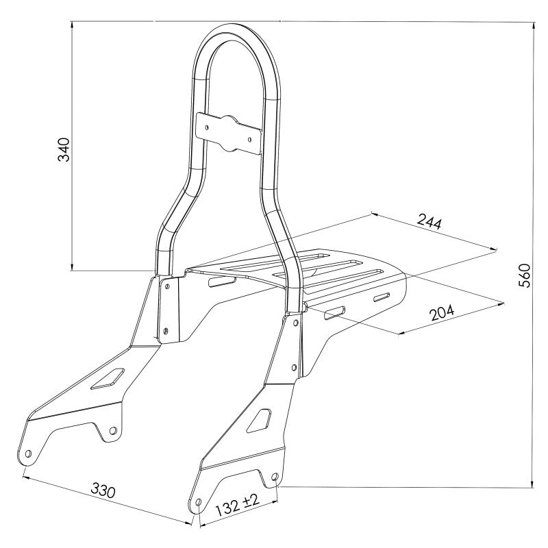 Sissy Bar CL+GT Yamaha XV 950