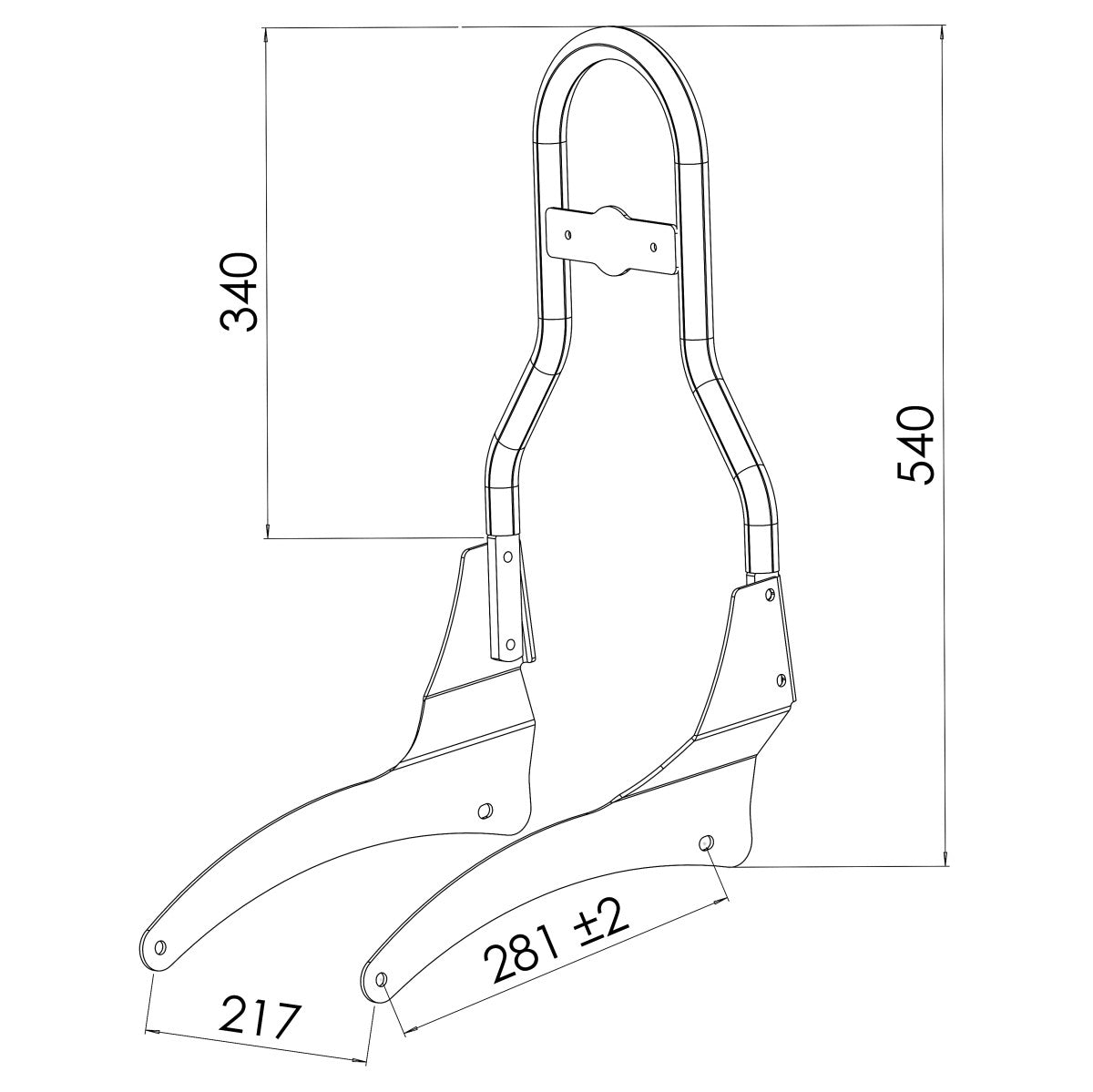 Sissy Bar CL Indian Scout / Sixty 15-23
