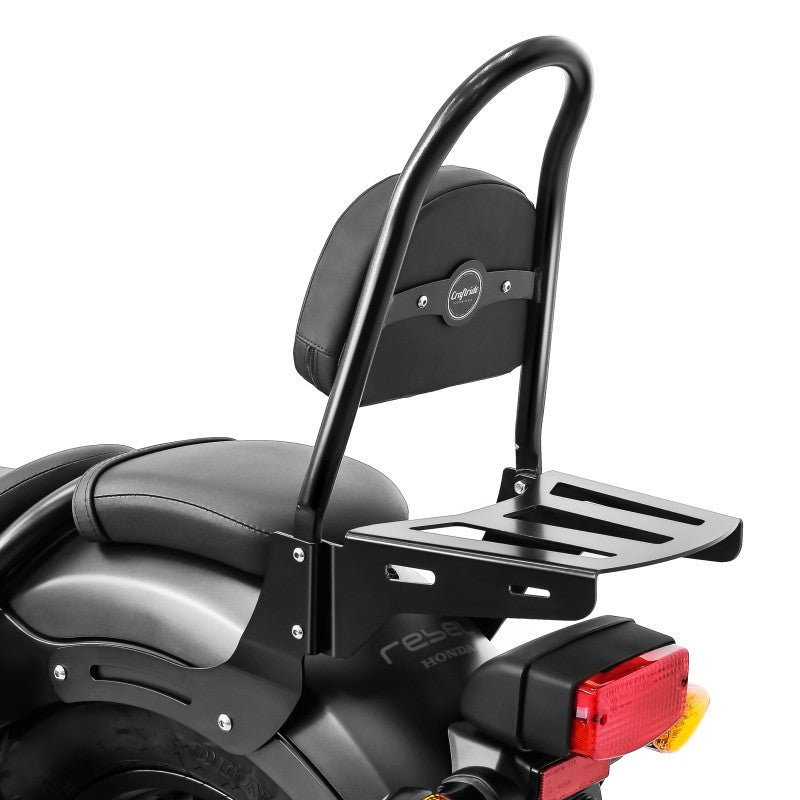 Sissy Bar CS M+Portbagaj Honda Rebel 500 17-22 DPLB1