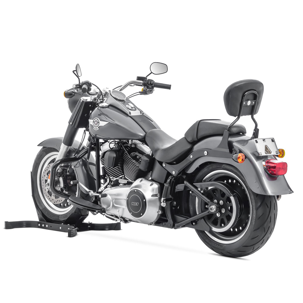 Crash bar tip Mustache pentru Harley Davidson Softail 2000-2017, Negru Protectie motor