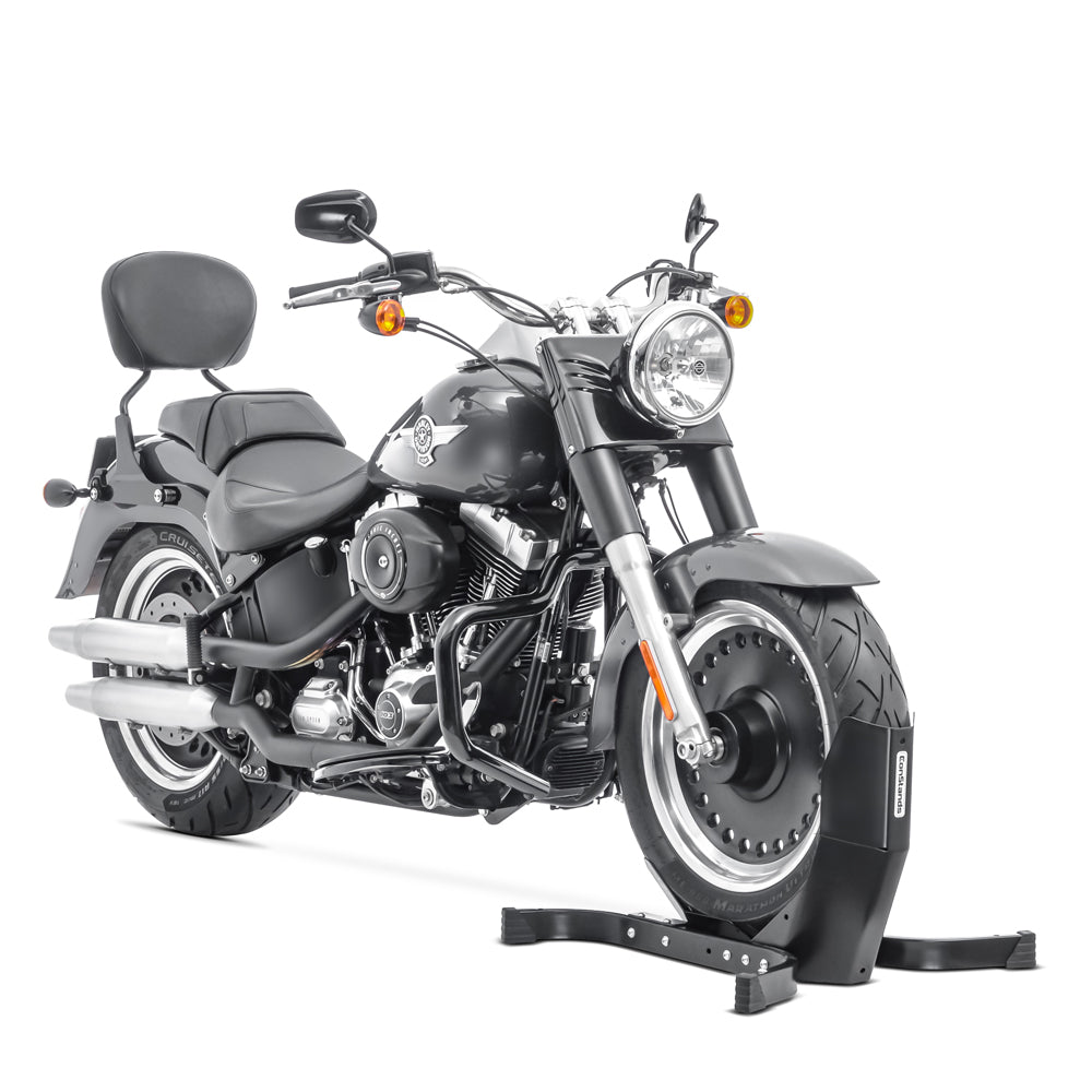 Crash bar tip Mustache pentru Harley Davidson Softail 2000-2017, Negru Protectie motor