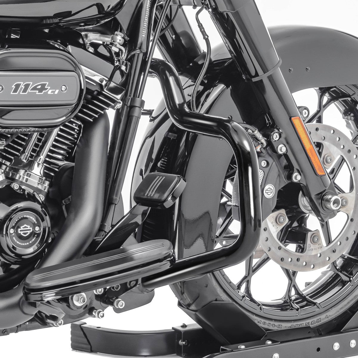 Crash bar pentru Harley Davidson Touring 09-23, Negru Protectie motor