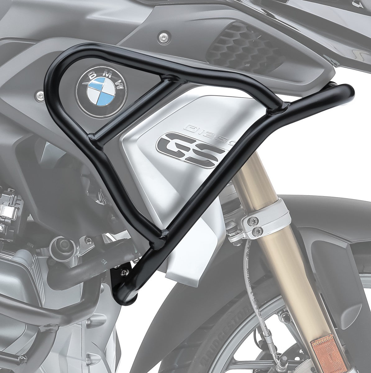 Crash bar, model L, pentru BMW R 1250 GS 19-21, Partea superioara, Negru Protectie motor