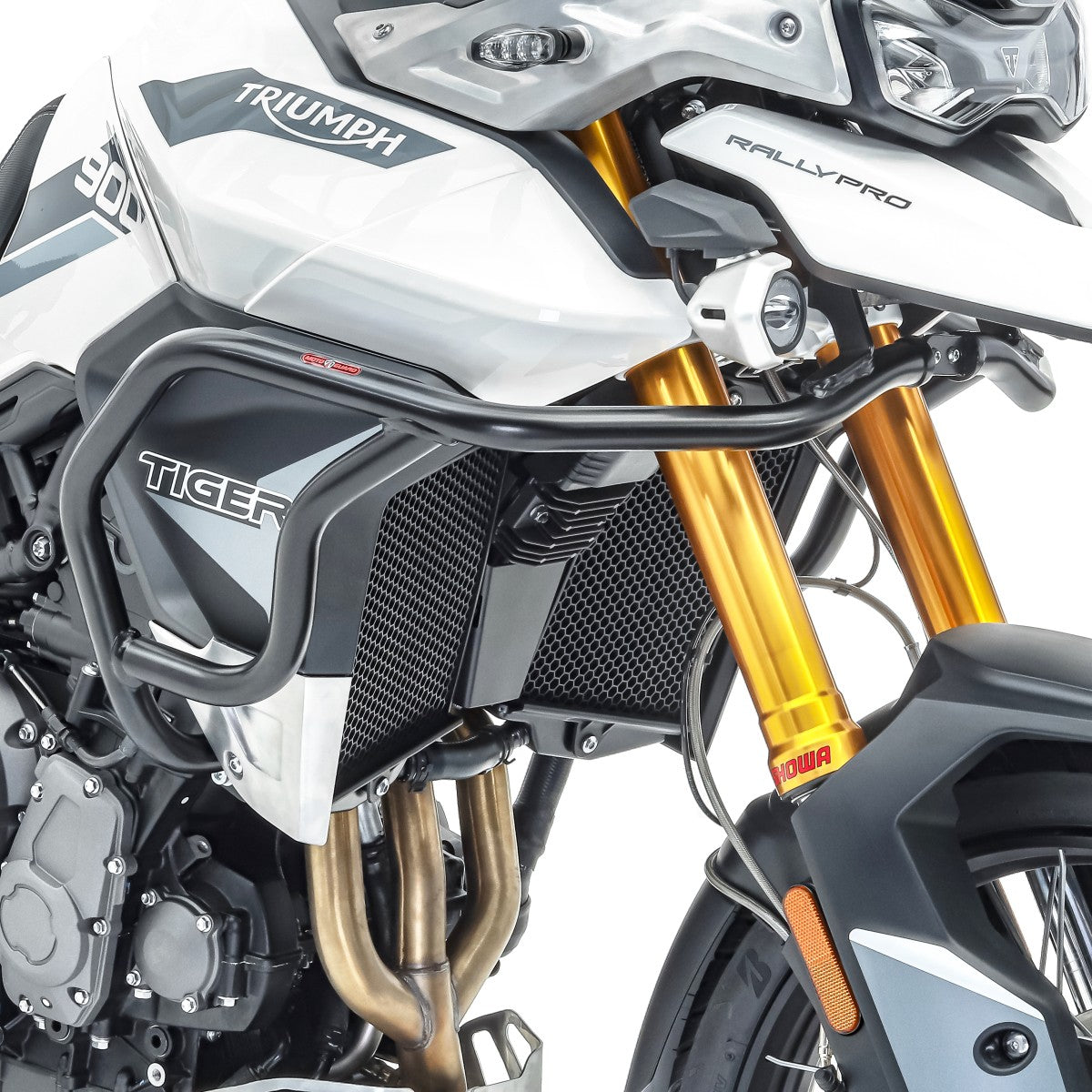 Crash bar pentru Triumph Tiger 900 / GT / Rally 20-24, Partea superioara, Negru Protectie motor