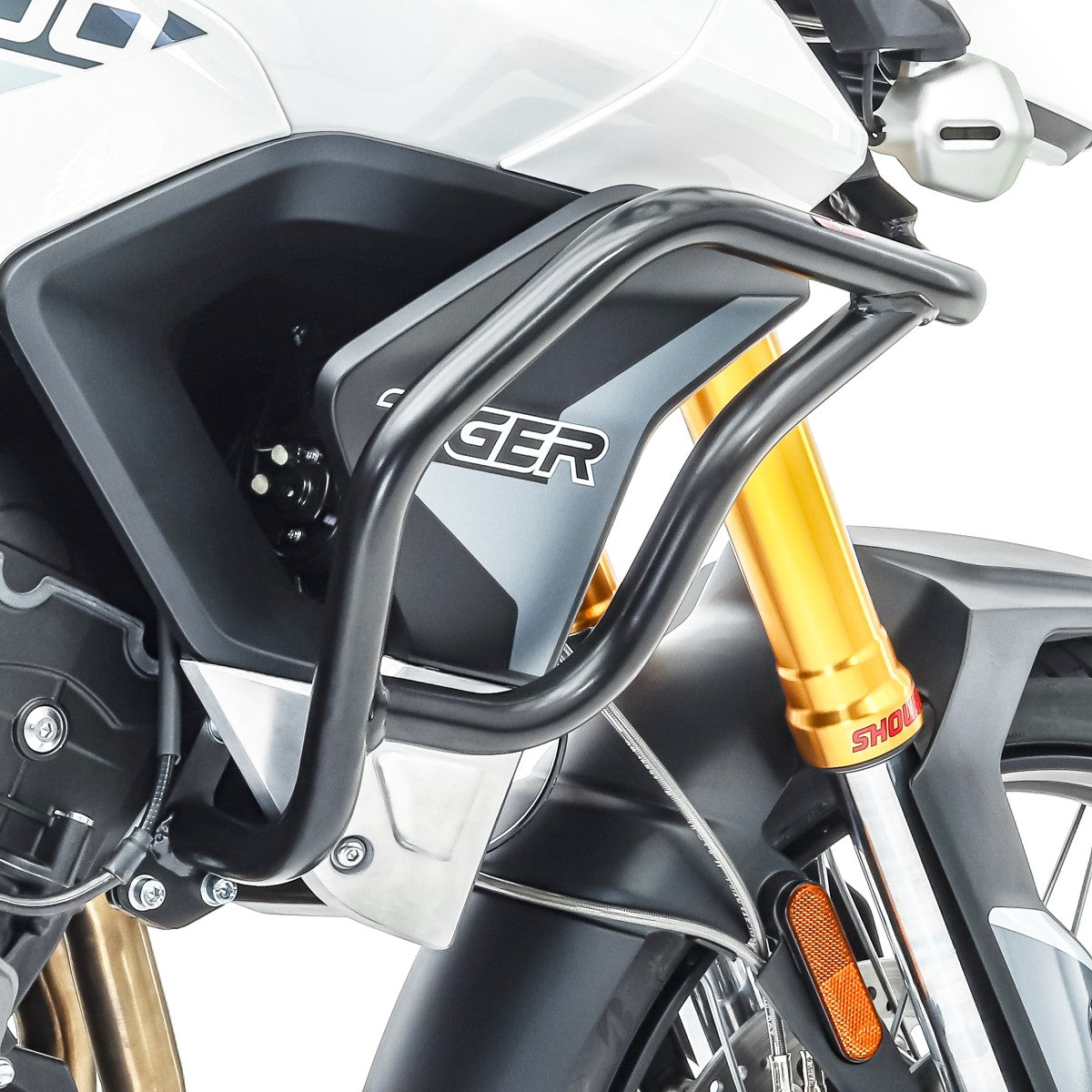 Crash bar pentru Triumph Tiger 900 / GT / Rally 20-24, Partea superioara, Negru Protectie motor