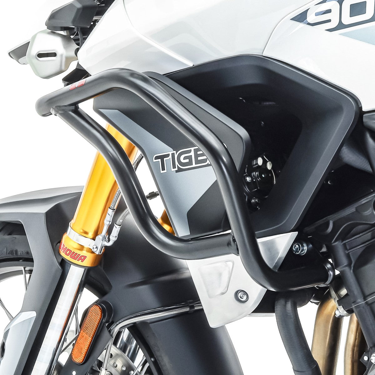 Crash bar pentru Triumph Tiger 900 / GT / Rally 20-24, Partea superioara, Negru Protectie motor