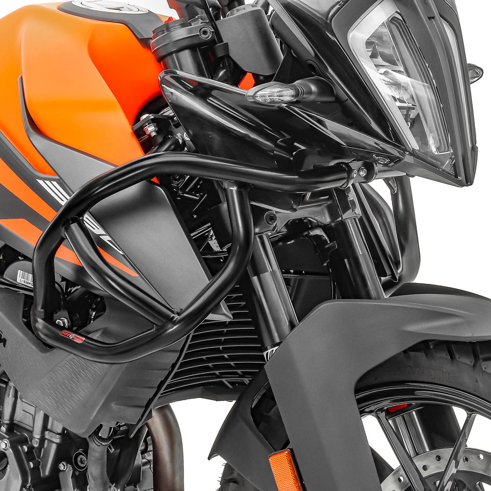 Crash bar, model L, pentru KTM 390 Adventure 20-21, Partea superioara, Negru Protectie motor