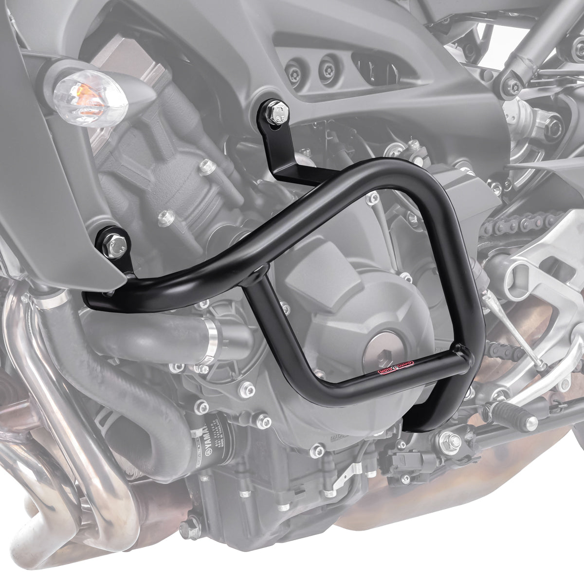 Crash bar pentruYamaha MT-09 / Tracer / XSR 900 13-20, Partea inferioara, Negru Protectie motor