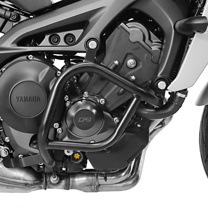 Crash bar pentruYamaha MT-09 / Tracer / XSR 900 13-20, Partea inferioara, Negru Protectie motor