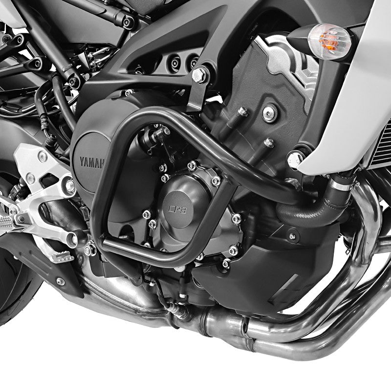 Crash bar pentruYamaha MT-09 / Tracer / XSR 900 13-20, Partea inferioara, Negru Protectie motor