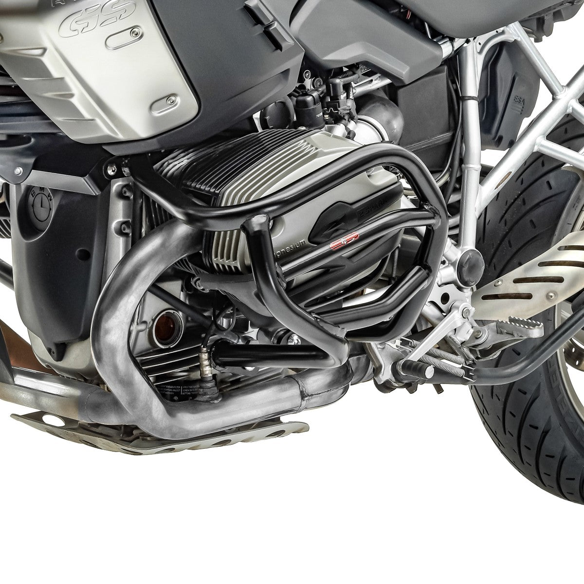 Crash bar pentru BMW R 1200 GS 04-12, Partea inferioara, Negru Protectie motor