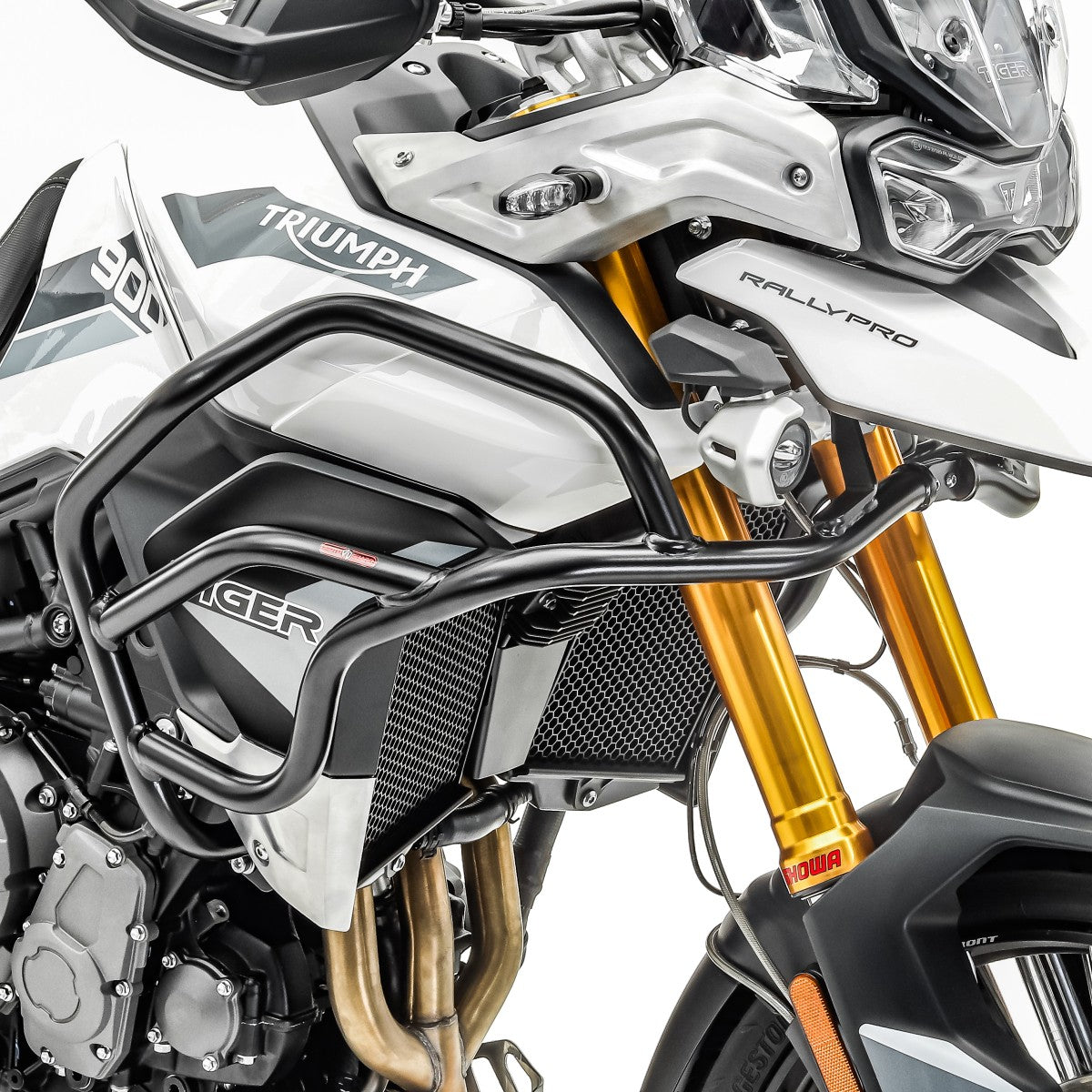 Crash bar pentru Triumph Tiger 900 / GT / Rally 20-23, Partea de sus, Negru Protectie motor