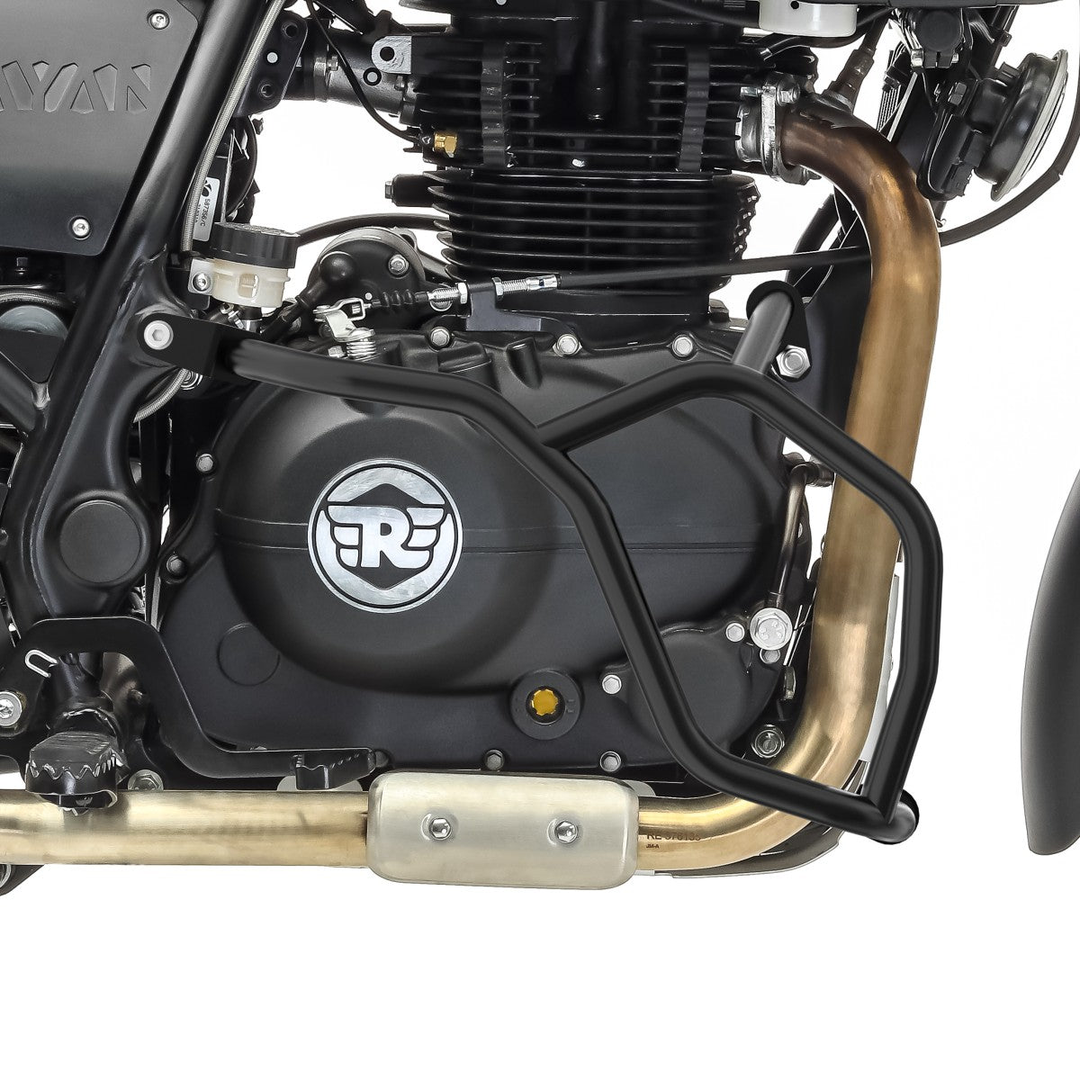 Crash bar pentru Royal Enfield Himalayan 17-21 , Partea inferioara, Negru Protectie motor