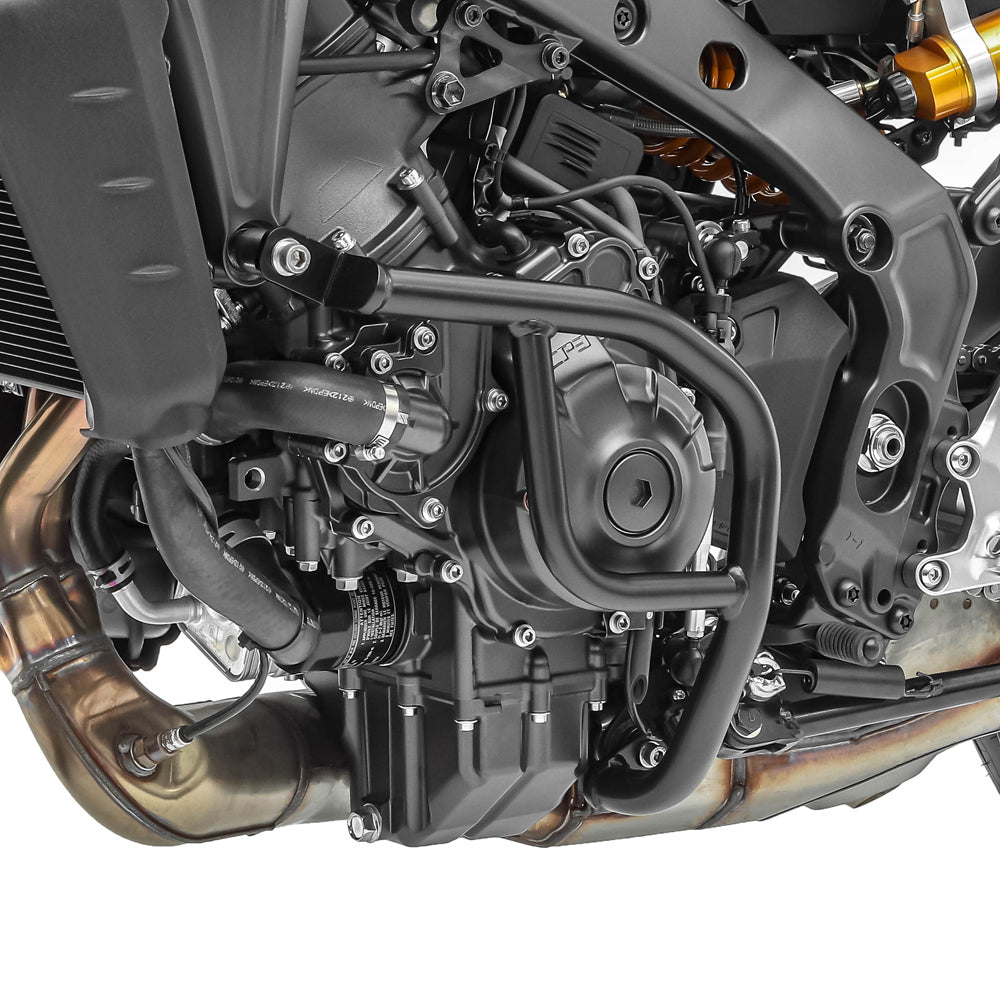 Crash bar pentru Yamaha MT-09 2021, Partea inferioara, Negru Protectie motor