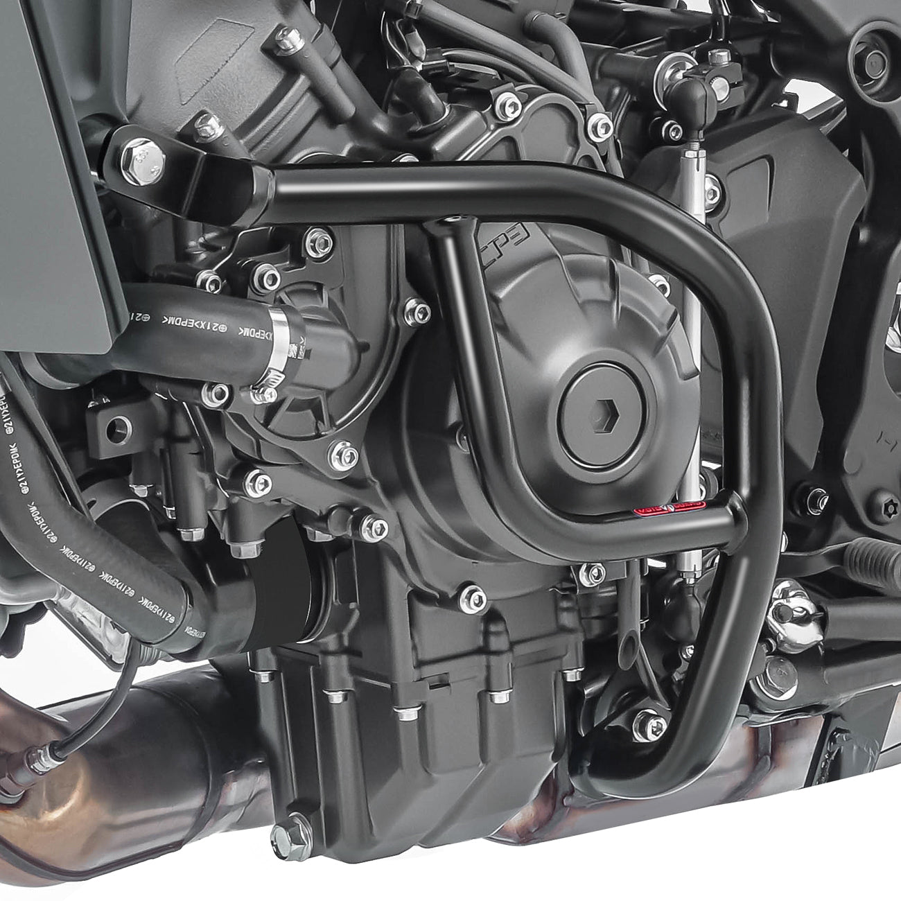 Crash bar pentru Yamaha MT-09 2021, Partea inferioara, Negru Protectie motor