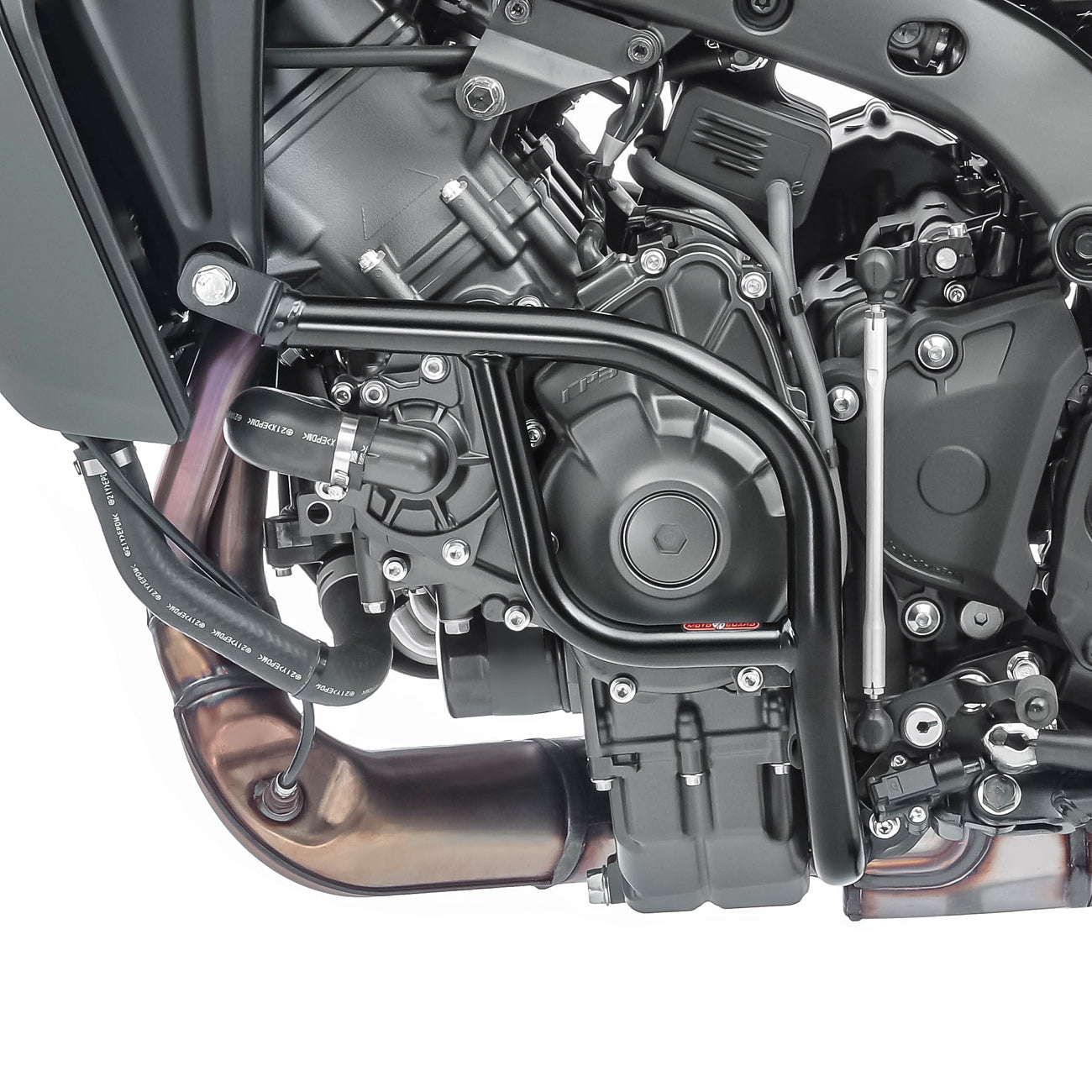 Crash bar pentru Yamaha MT-09 2021, Partea inferioara, Negru Protectie motor