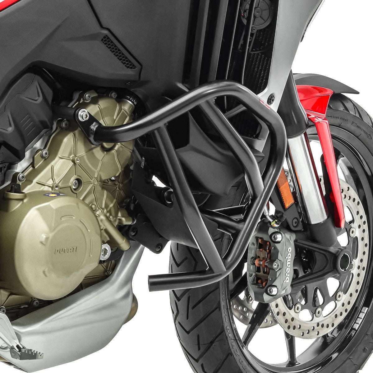 Crash bar pentru Ducati Multistrada V4 / S 21-, Partea Inferioara, Negru Protectie motor