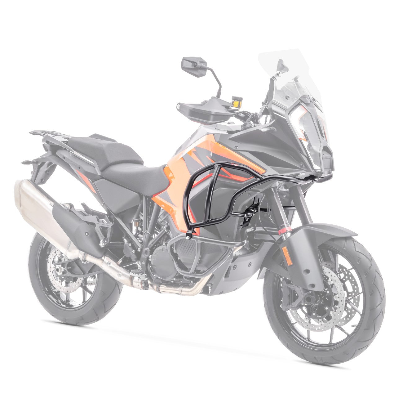 Crash bar pentru KTM 1290 Super Adventure S / R 21-24, Partea superioara, Negru Protectie motor