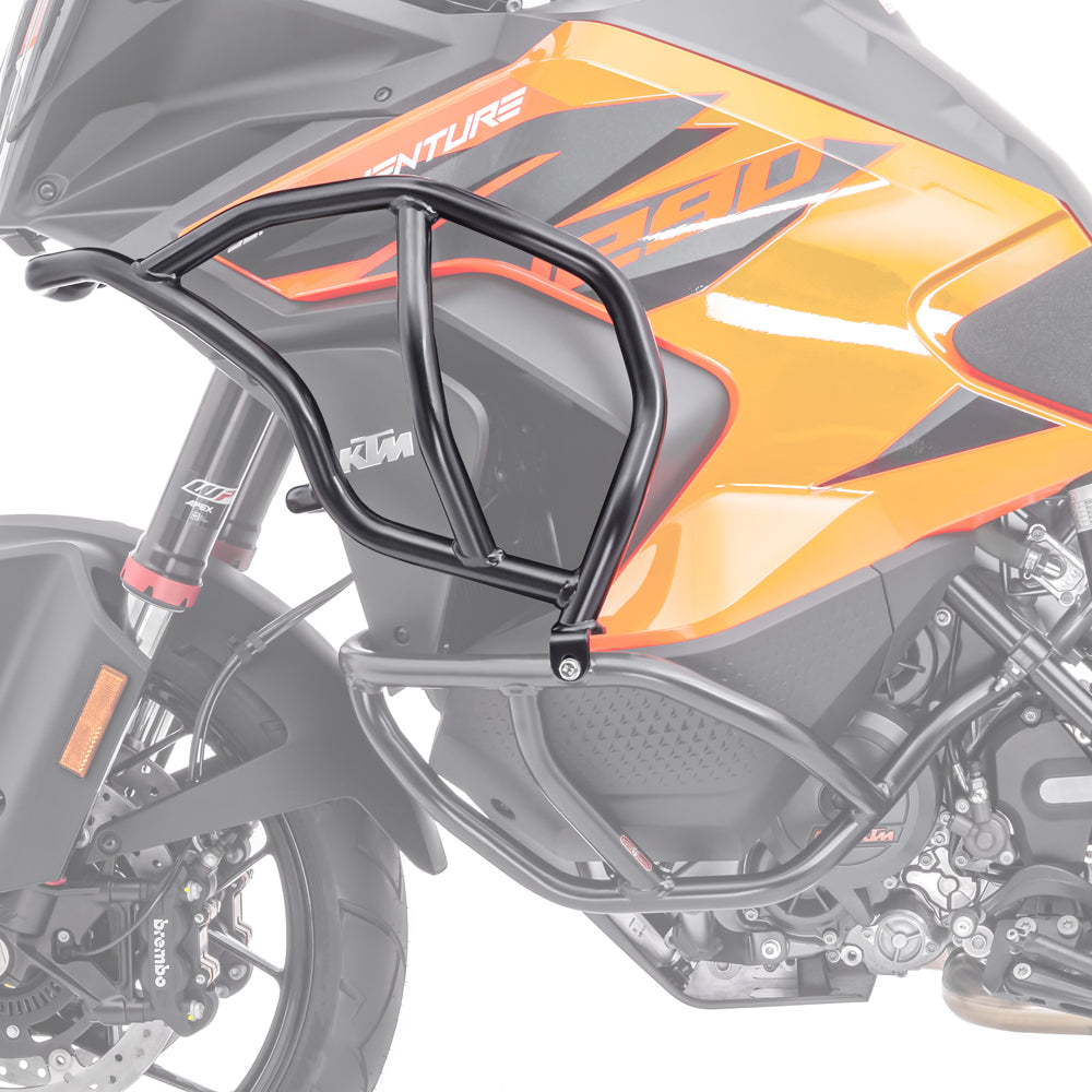 Crash bar pentru KTM 1290 Super Adventure S / R 21-24, Partea superioara, Negru Protectie motor