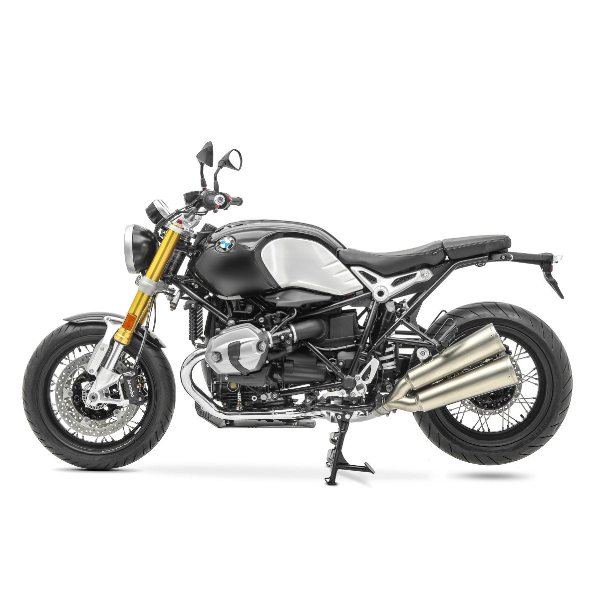 Cric central negru montat pe BMW R NineT 2014-2021

