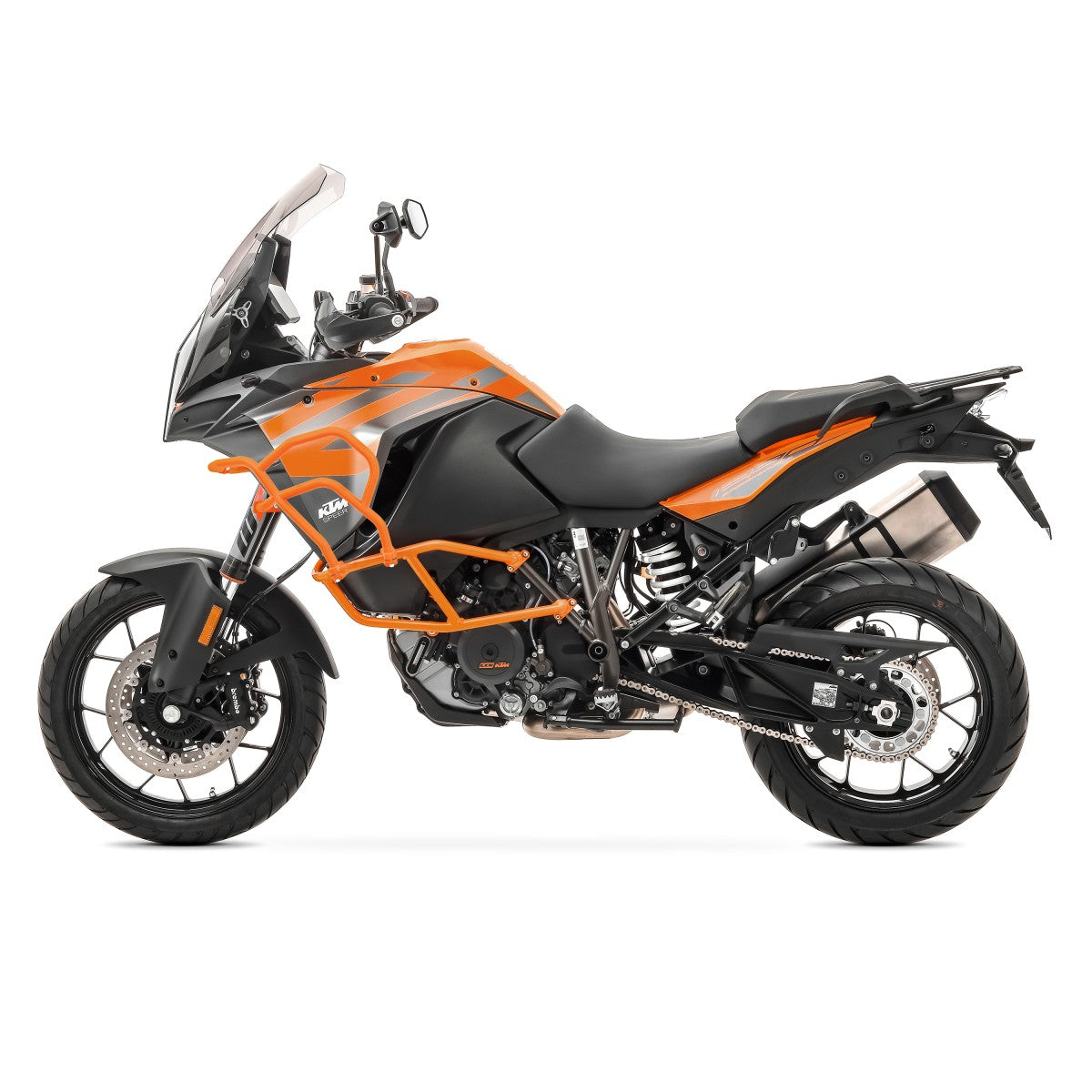 Crash bar, model XL, pentru KTM 1050 Adventure 15-16, Partea superioara, Portocaliu Protectie motor