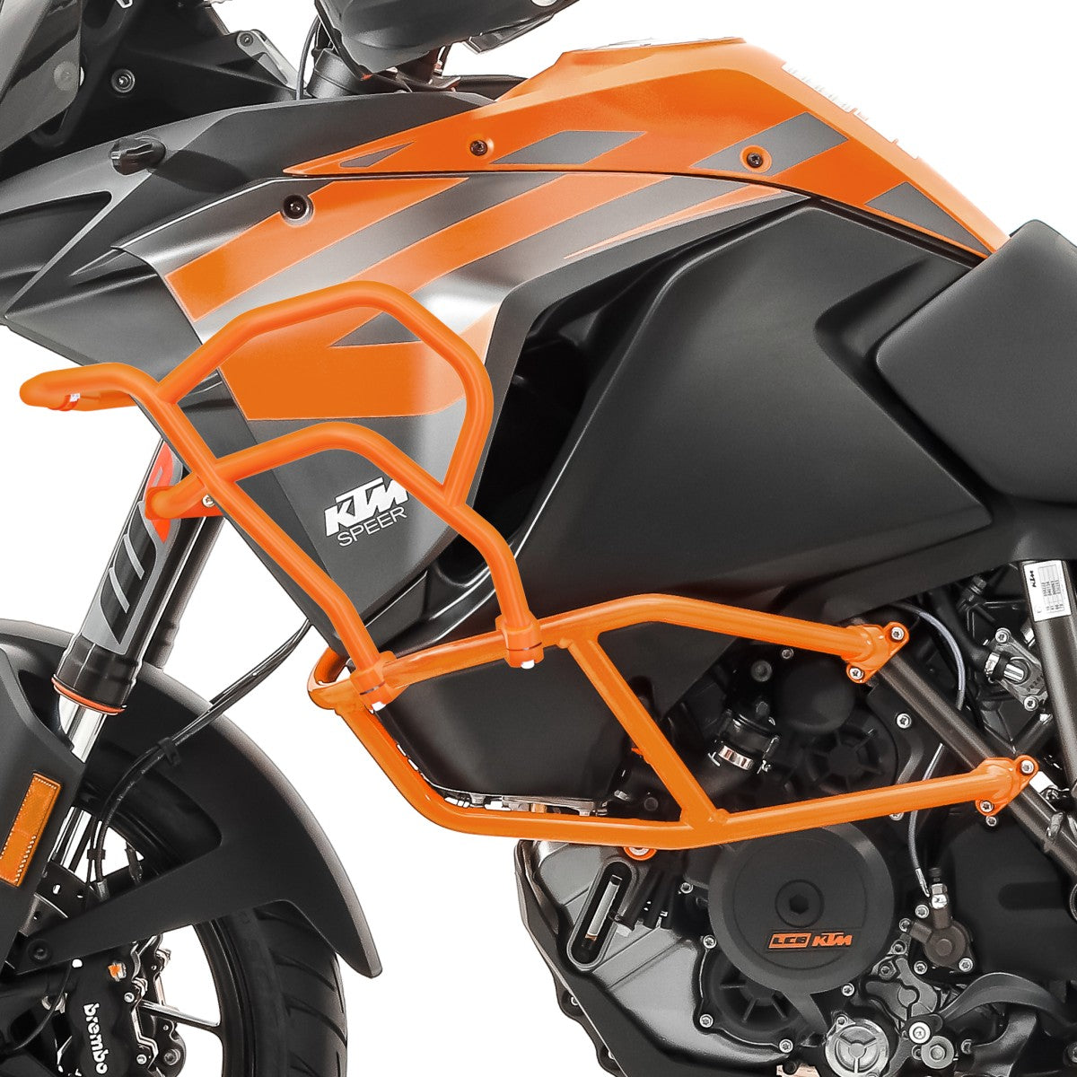 Crash bar, model XL, pentru KTM 1050 Adventure 15-16, Partea superioara, Portocaliu Protectie motor