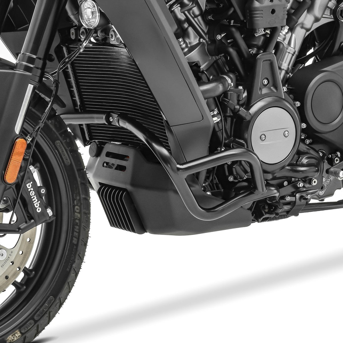 Crash bar pentru Harley Davidson Pan America 1250 / Special 21-24, Partea de jos, Negru Protectie motor