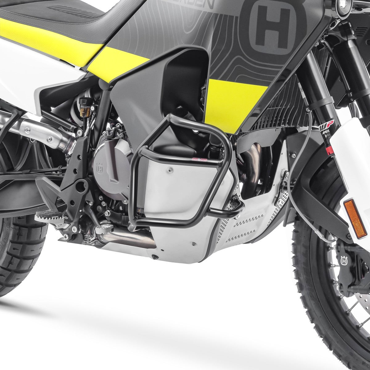 Crash bar pentru Husqvarna Norden 901 21-22, Partea de jos, Negru Protectie motor