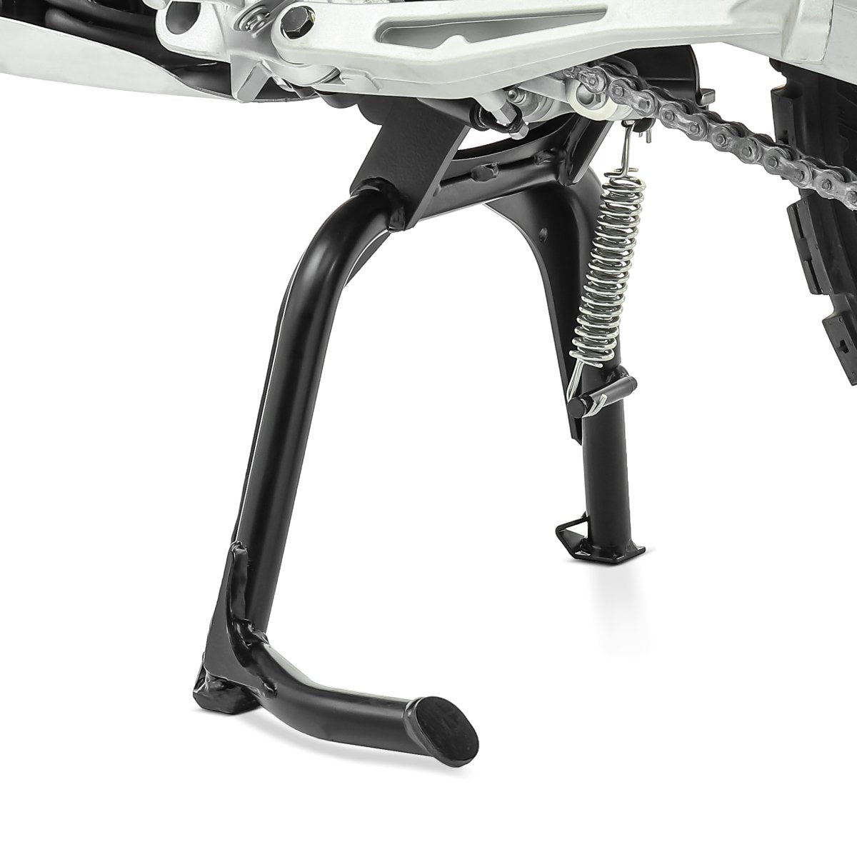 Cric central negru montat pe Aprilia Tuareg 660 2022