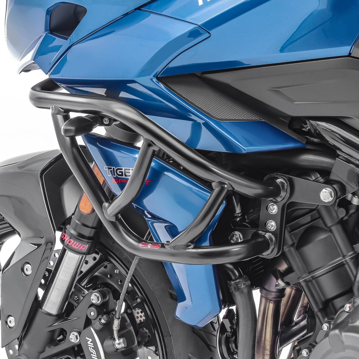 Crash bar pentru Triumph Tiger Sport 660 22-23, Partea superioara, Negru Protectie motor