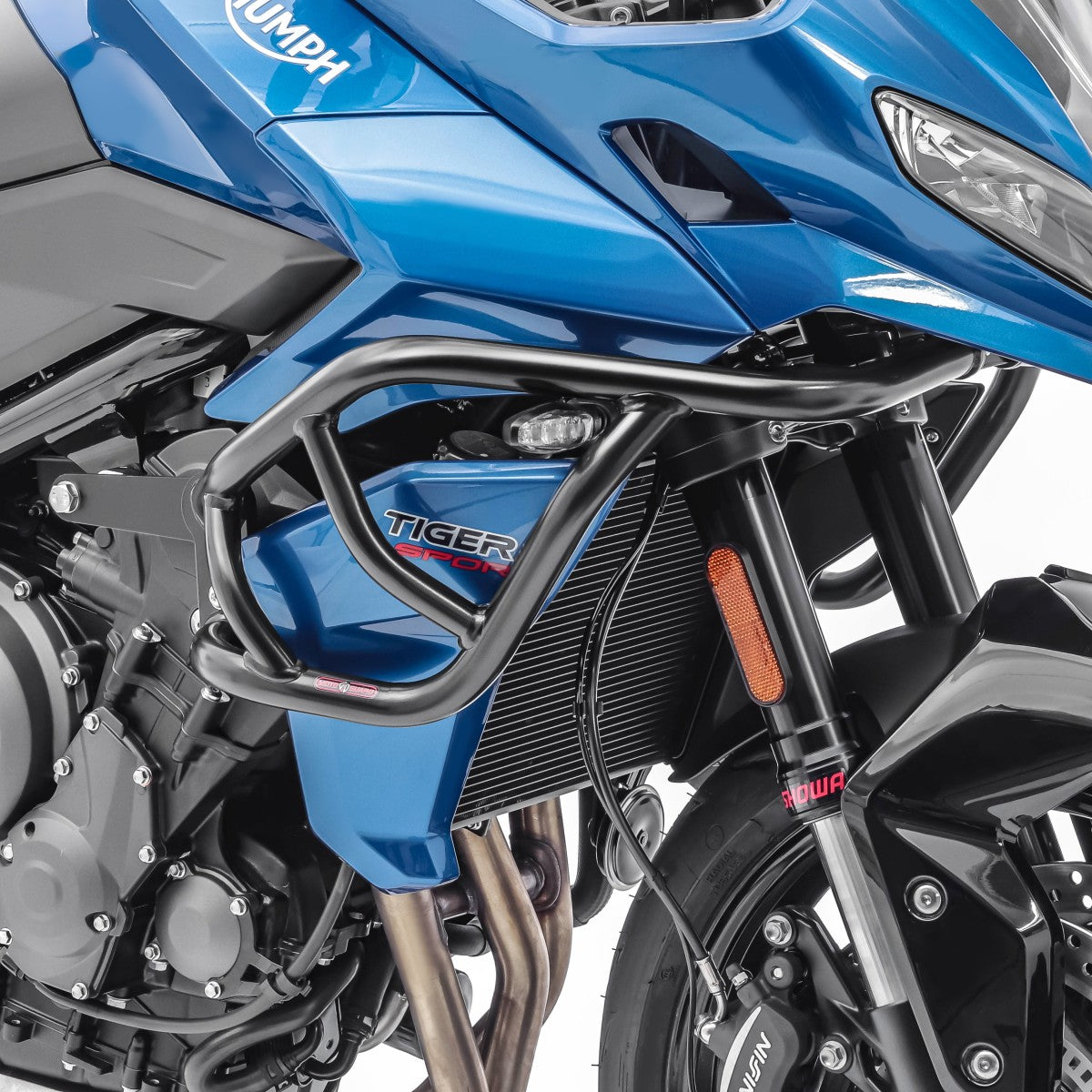 Crash bar pentru Triumph Tiger Sport 660 22-23, Partea superioara, Negru Protectie motor