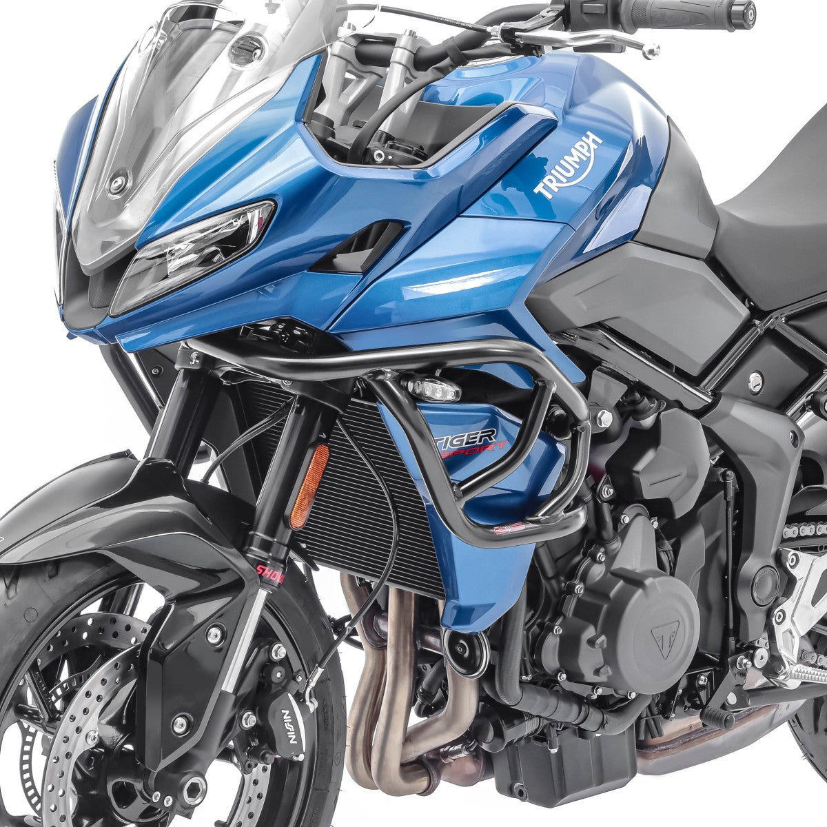 Crash bar pentru Triumph Tiger Sport 660 22-23, Partea superioara, Negru Protectie motor