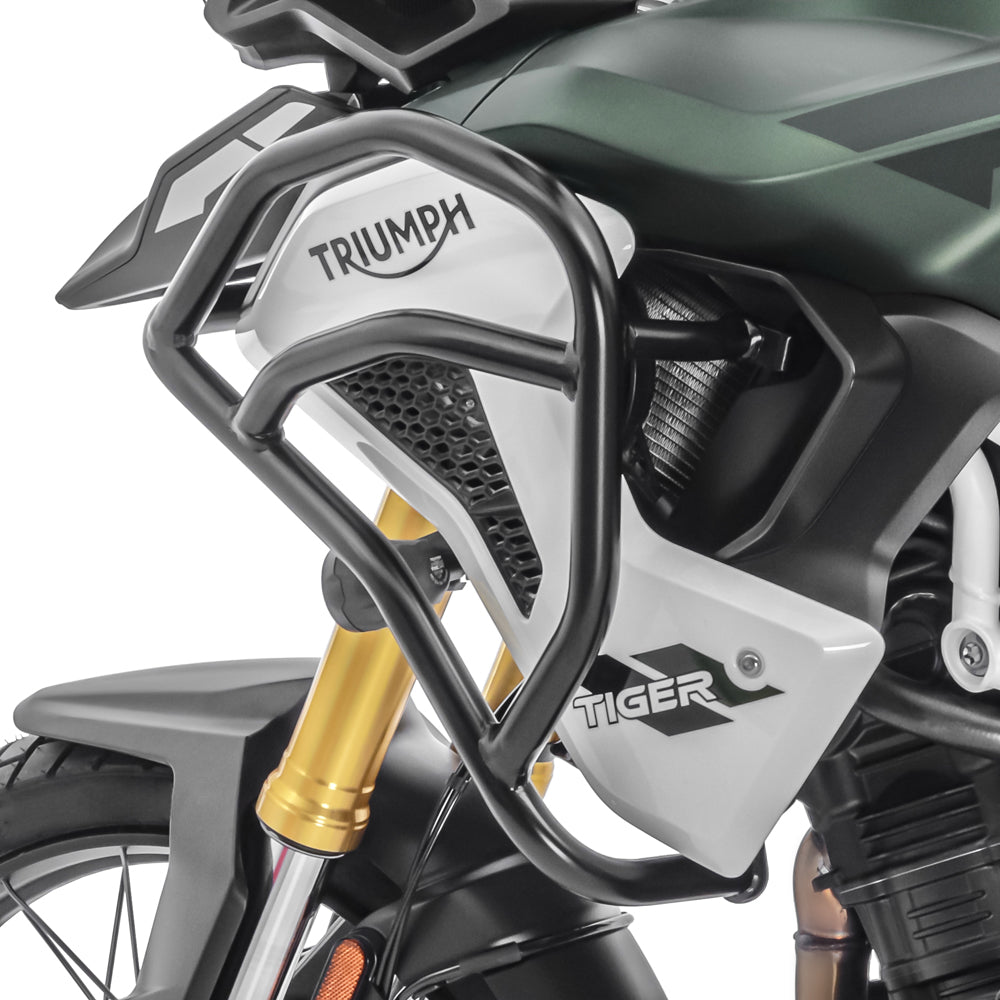Crash bar pentru Triumph Tiger 1200 GT / Pro 22-24, Partea de sus, Negru Protectie motor