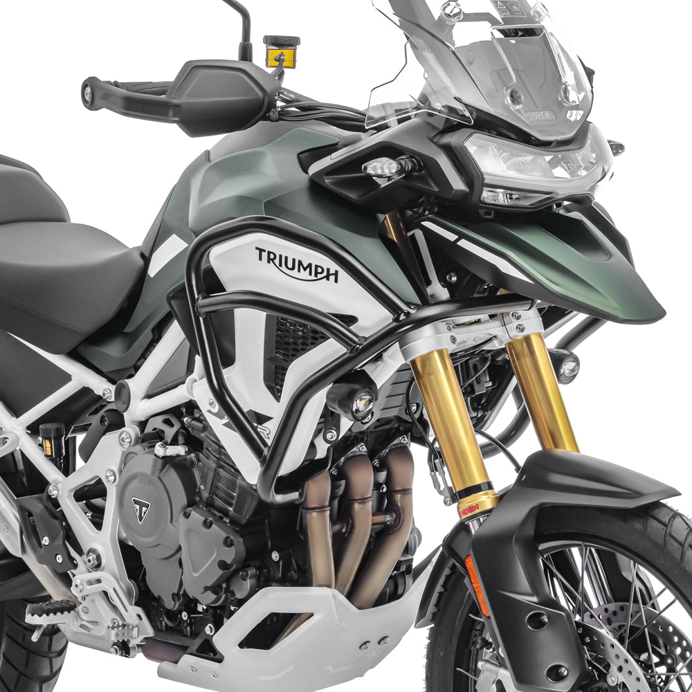 Crash bar pentru Triumph Tiger 1200 GT / Pro 22-24, Partea de sus, Negru Protectie motor